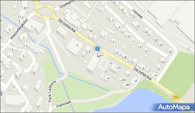 Barlinek, Strzelecka, 8, mapa Barlinek