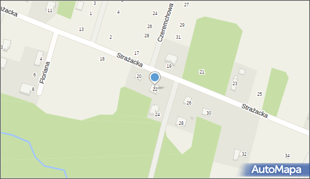Bartoszówka, Strażacka, 22, mapa Bartoszówka