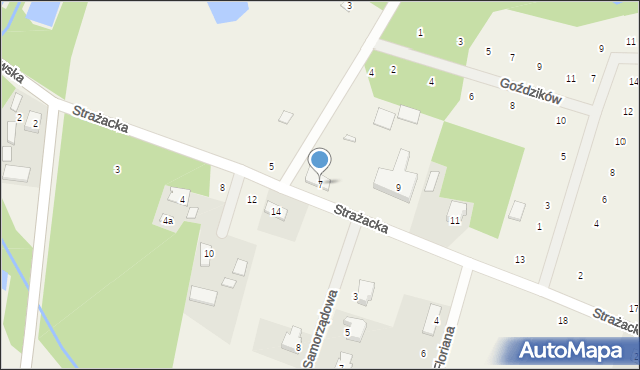 Bartoszówka, Strażacka, 7, mapa Bartoszówka