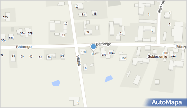 Batorowo, Stefana Batorego, 102, mapa Batorowo