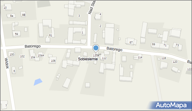 Batorowo, Stefana Batorego, 110a, mapa Batorowo