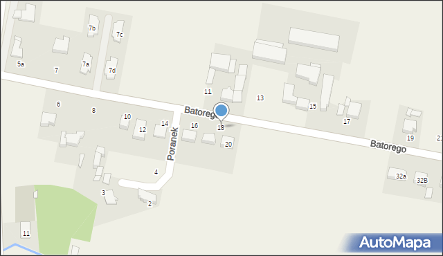 Batorowo, Stefana Batorego, 18, mapa Batorowo