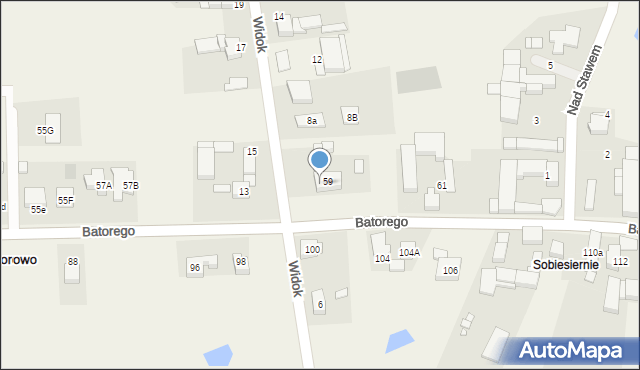 Batorowo, Stefana Batorego, 59/2, mapa Batorowo