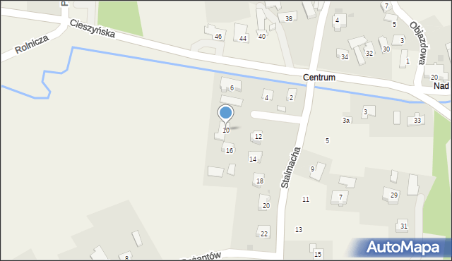 Bażanowice, Stalmacha Pawła, 10, mapa Bażanowice