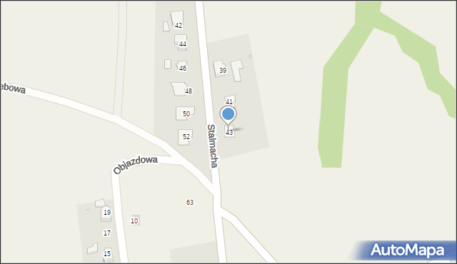 Bażanowice, Stalmacha Pawła, 43, mapa Bażanowice