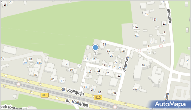 Będzin, Stawowa, 15A, mapa Będzin