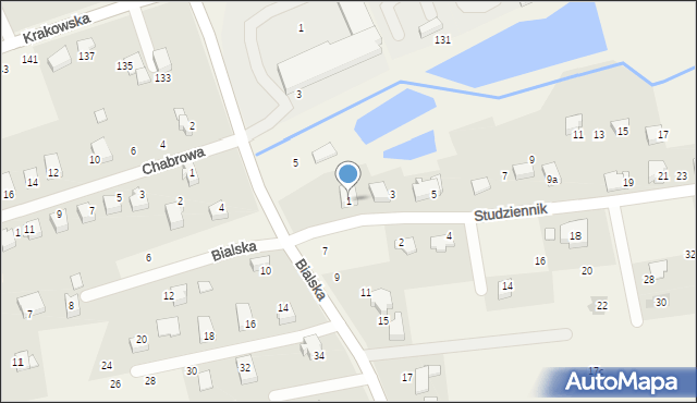 Bestwina, Studziennik, 1, mapa Bestwina