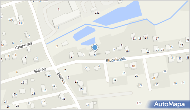 Bestwina, Studziennik, 5, mapa Bestwina