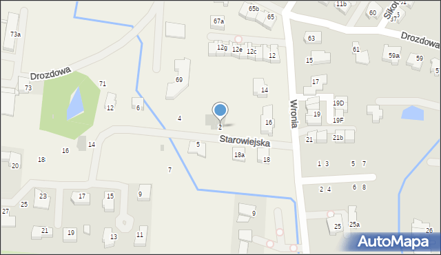 Bezrzecze, Starowiejska, 2, mapa Bezrzecze