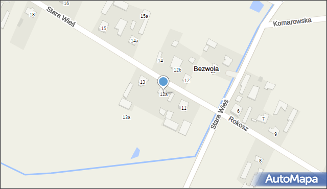 Bezwola, Stara Wieś, 12a, mapa Bezwola