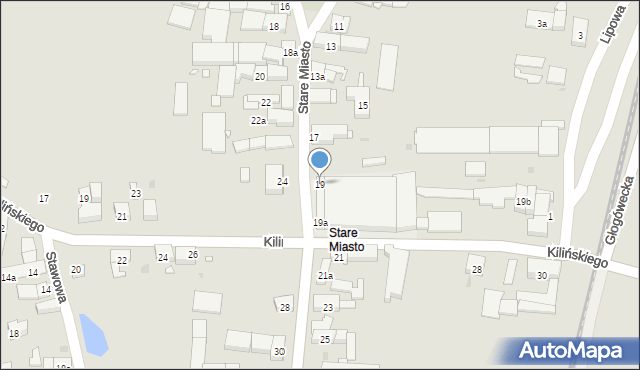 Biała, Stare Miasto, 19, mapa Biała