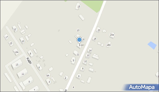 Biała Piska, Stefana Batorego, 7, mapa Biała Piska