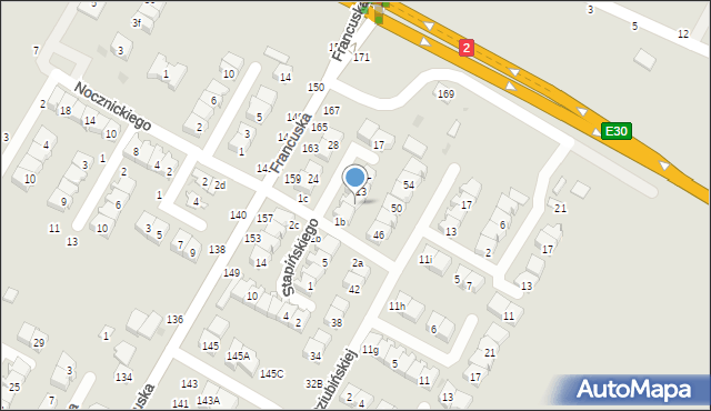 Biała Podlaska, Stapińskiego Jana, 11, mapa Białej Podlaskiej