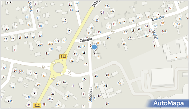 Biała Podlaska, Stodolna, 2, mapa Białej Podlaskiej