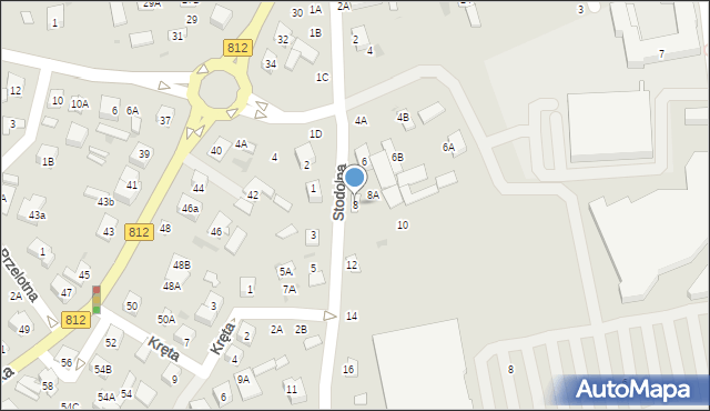 Biała Podlaska, Stodolna, 8, mapa Białej Podlaskiej