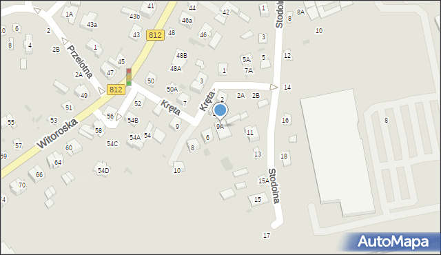 Biała Podlaska, Stodolna, 9A, mapa Białej Podlaskiej