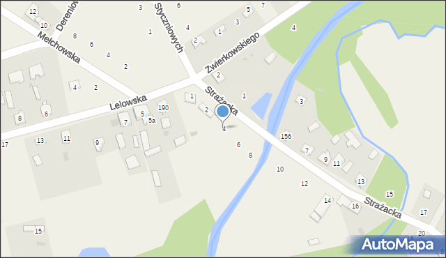 Biała Wielka, Strażacka, 4, mapa Biała Wielka