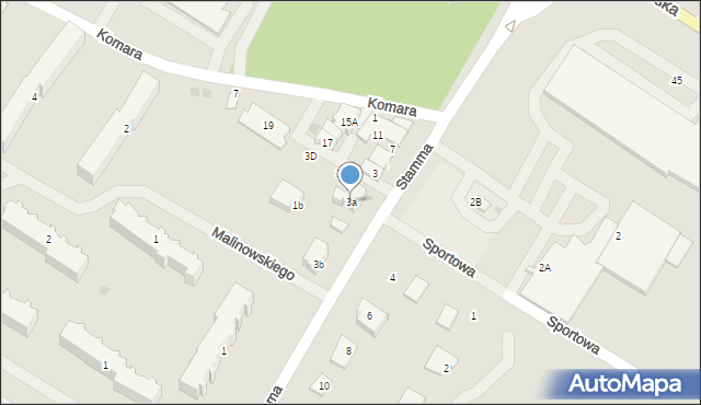 Białogard, Stamma Feliksa, 3a, mapa Białogard