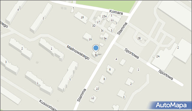 Białogard, Stamma Feliksa, 3b, mapa Białogard