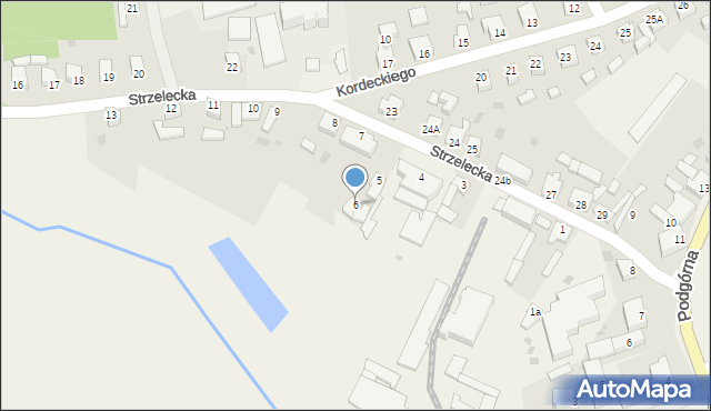 Białośliwie, Strzelecka, 6, mapa Białośliwie