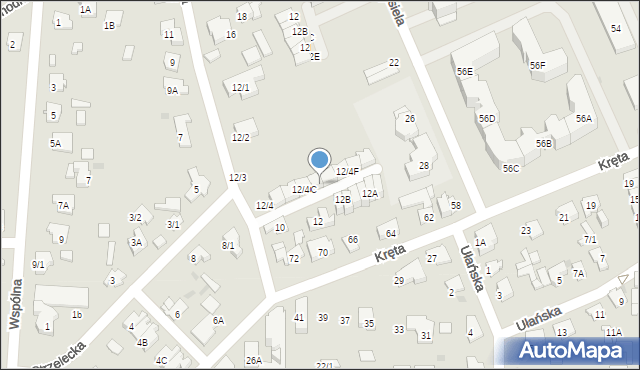 Białystok, Strzelecka, 12/4D, mapa Białegostoku