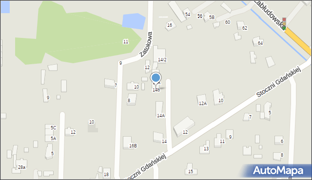 Białystok, Stoczni Gdańskiej, 14b, mapa Białegostoku