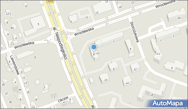 Białystok, Storczykowa, 4, mapa Białegostoku