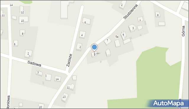 Bielkówko, Studzienna, 9, mapa Bielkówko