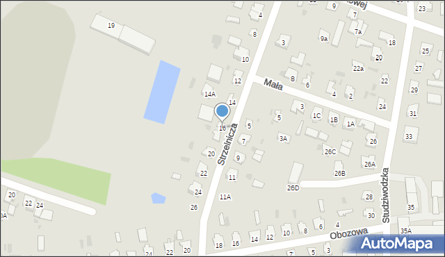 Bielsk Podlaski, Strzelnicza, 16, mapa Bielsk Podlaski