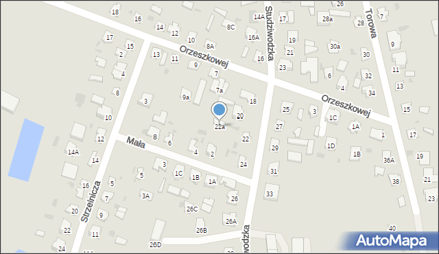 Bielsk Podlaski, Studziwodzka, 22a, mapa Bielsk Podlaski