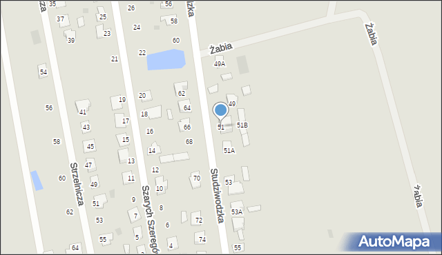 Bielsk Podlaski, Studziwodzka, 51, mapa Bielsk Podlaski