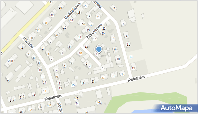 Bielsko, Storczykowa, 3, mapa Bielsko