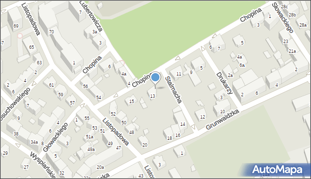 Bielsko-Biała, Stalmacha Pawła, 7, mapa Bielsko-Białej