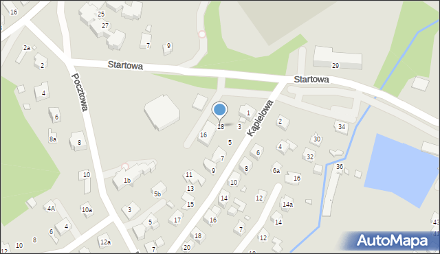 Bielsko-Biała, Startowa, 18, mapa Bielsko-Białej
