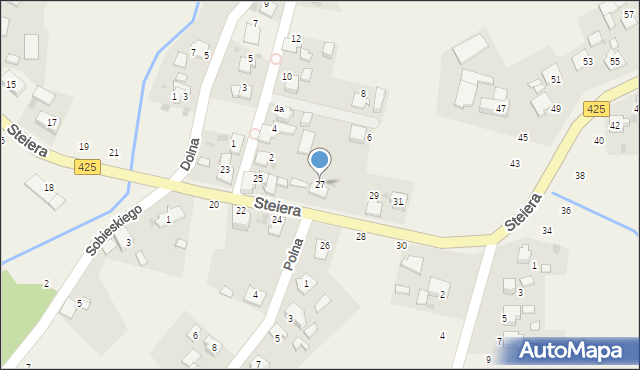 Bierawa, Steiera Ottona, ks., 27, mapa Bierawa