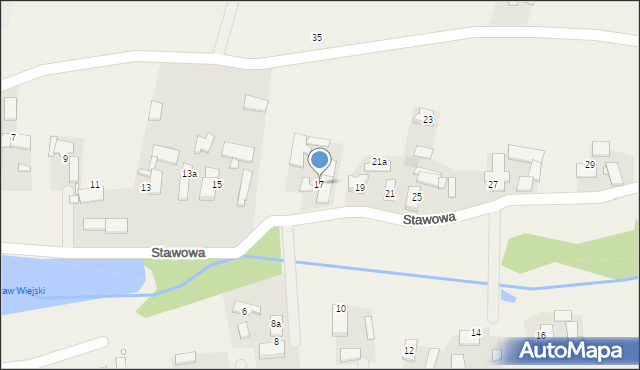 Bierdzany, Stawowa, 17, mapa Bierdzany