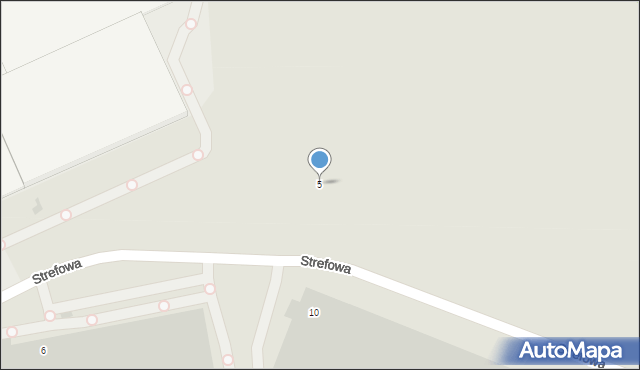 Bieruń, Strefowa, 5, mapa Bieruń
