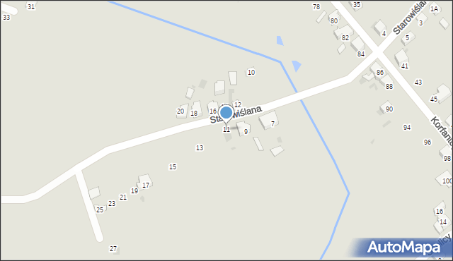 Bieruń, Starowiślana, 11, mapa Bieruń