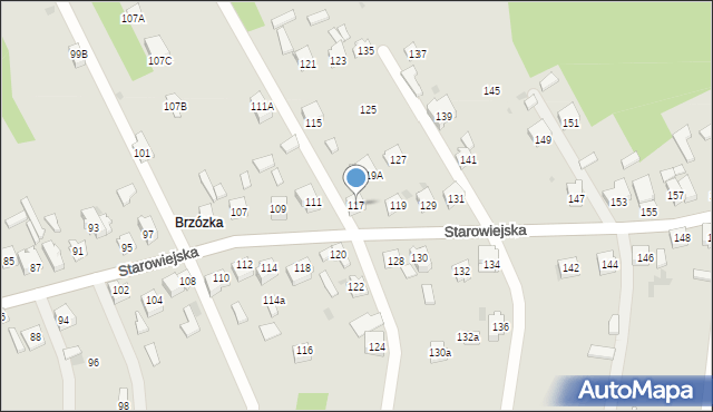 Blachownia, Starowiejska, 117, mapa Blachownia