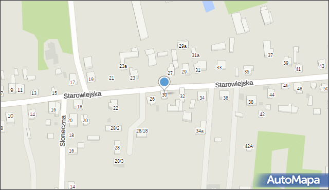 Blachownia, Starowiejska, 30, mapa Blachownia