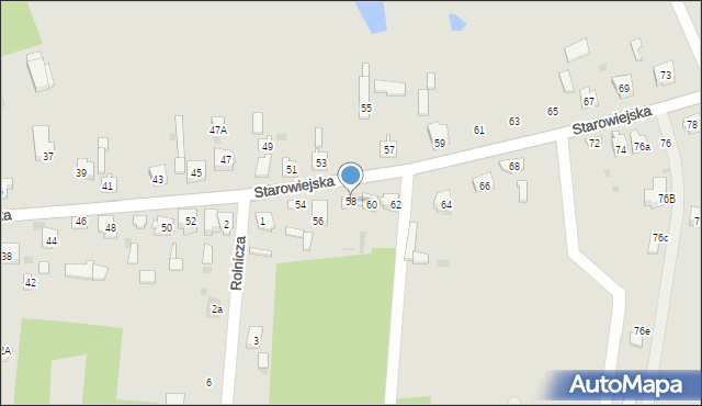 Blachownia, Starowiejska, 58, mapa Blachownia