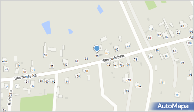 Blachownia, Starowiejska, 65, mapa Blachownia