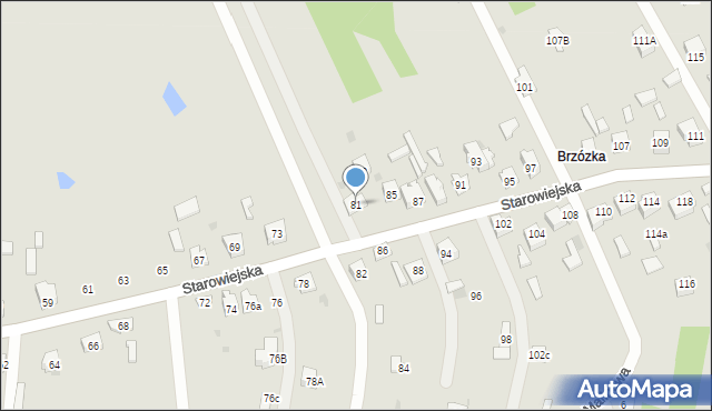 Blachownia, Starowiejska, 81, mapa Blachownia