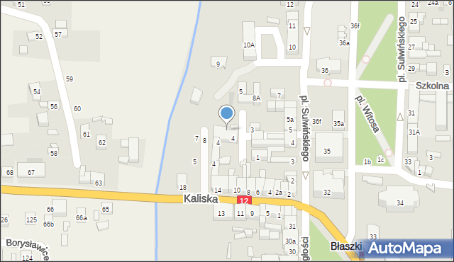 Błaszki, Stare Miasto, 2, mapa Błaszki