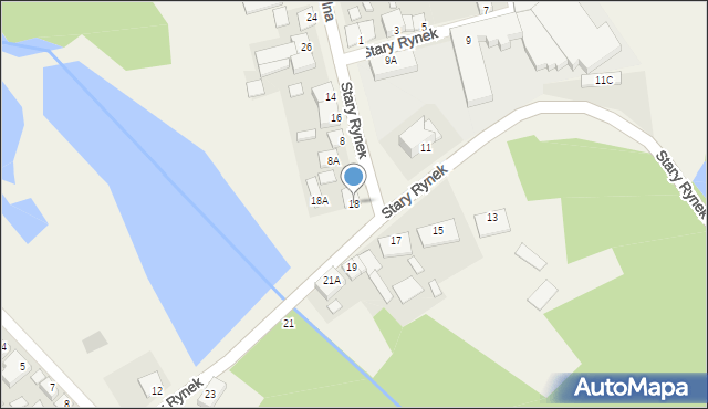 Błędów, Stary Rynek, 18, mapa Błędów