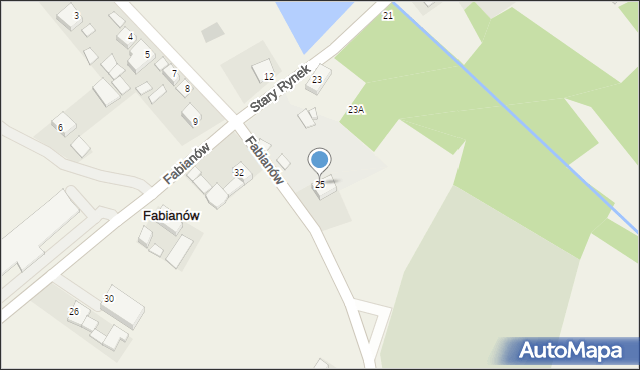 Błędów, Stary Rynek, 25, mapa Błędów