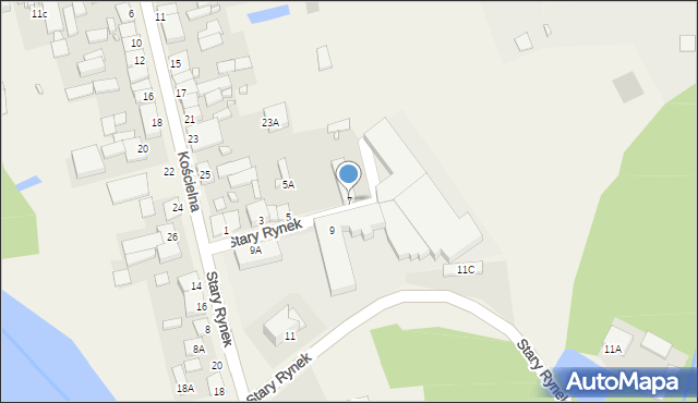 Błędów, Stary Rynek, 7, mapa Błędów