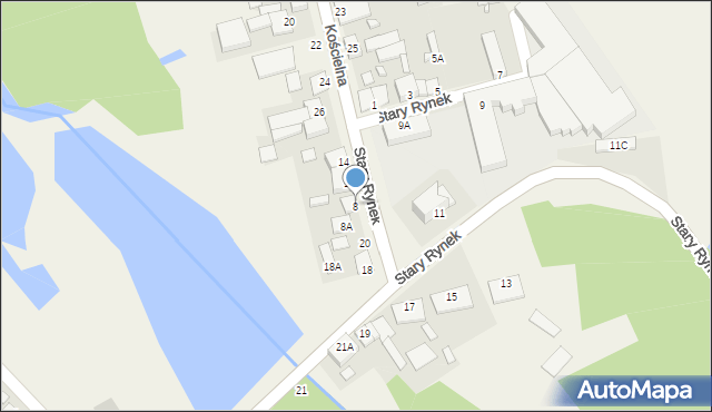 Błędów, Stary Rynek, 8, mapa Błędów