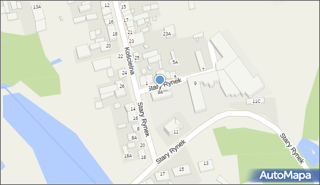 Błędów, Stary Rynek, 9A, mapa Błędów