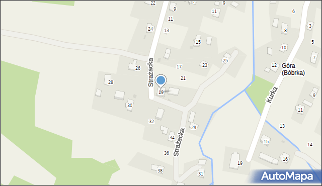 Bóbrka, Strażacka, 19, mapa Bóbrka